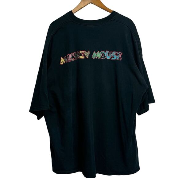 Vintage Disney Mickey Comic Book Printed Logo Tshirt neon colors 4XL - Picture 2 of 10